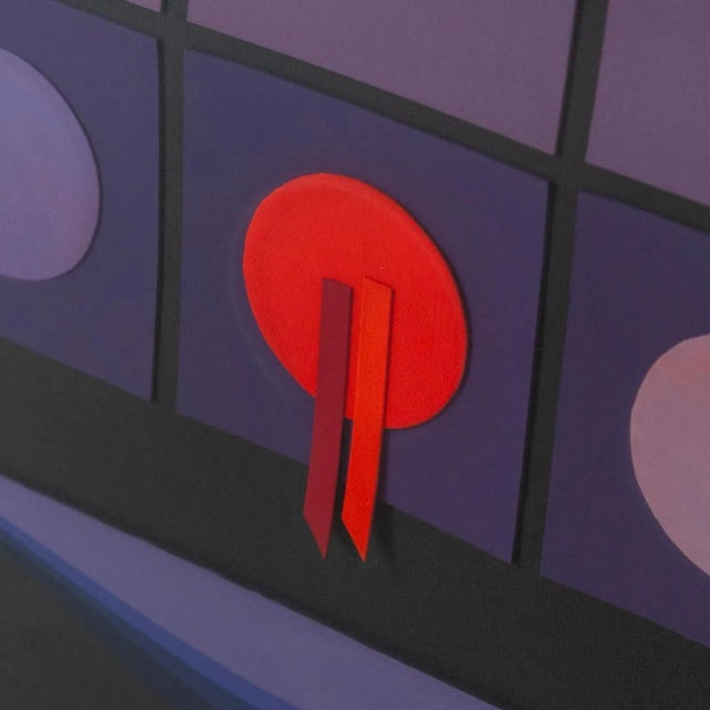 Modern Italian Modern Collage Poster by Angela Trapani, 1981 For Sale - Image 3 of 9