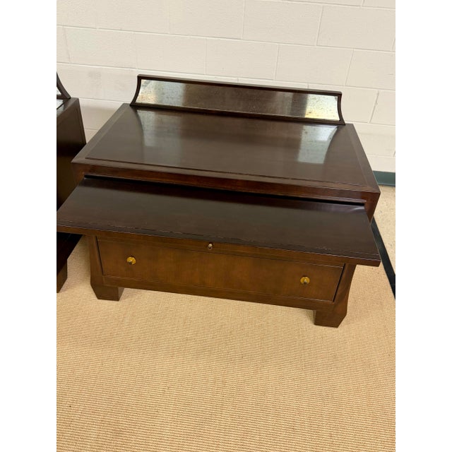 Wood Extraordinary Oversized Night Tables by Barbara Barry for Henredon For Sale - Image 7 of 12