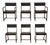 Walnut Dining Chairs Milo Baughman Directional- Set of 6 For Sale