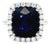 Alexander Beverly Hills Gia 8.16ct Cushion Ceylon Sapphire & Diamond Ring 18k, Size 6.5 For Sale