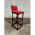 English Pair of Vintage Jacobean Style Hardwood Upholstered Bar Stools. For Sale - Image 3 of 10