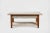 Coffee Distressed-Painted White Oak Coffee Table For Sale - Image 8 of 8