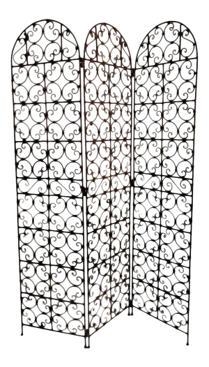 Vintage Iron Scroll Screen / Divider