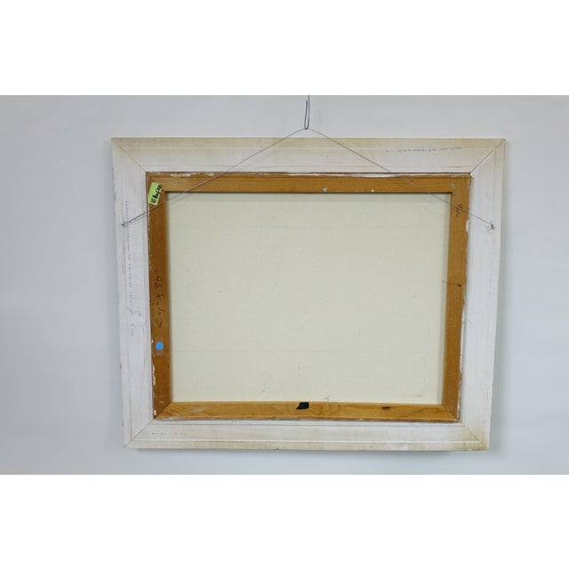 Late 20th Century Original Landscape Oil on Canvas " Stream With Trees & Rocks, Signed, For Sale - Image 6 of 6