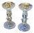 Elegant Brass Base Crystal Candlestick Holder For Sale