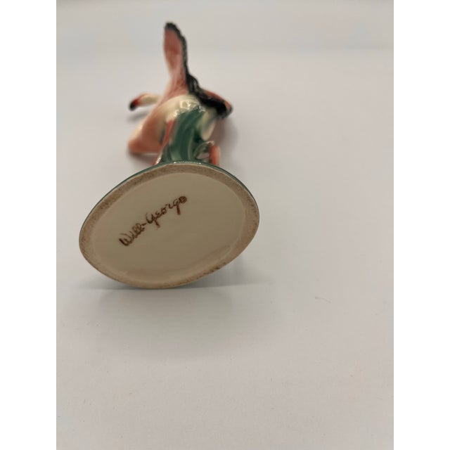 Ceramic 1940s Will-George Porcelain Flamingo Figurine For Sale - Image 7 of 7