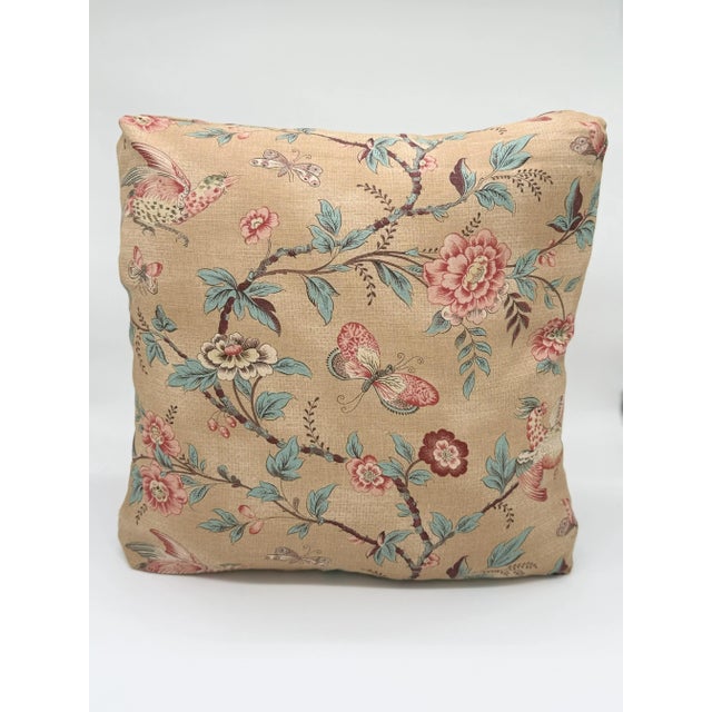 Traditional Jasper Wallace Vine Brown Decorative Pillow Cover For Sale - Image 3 of 6