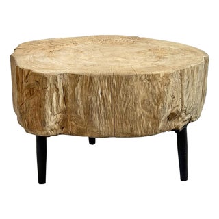 Organic Modern Raw Stump Low Table For Sale
