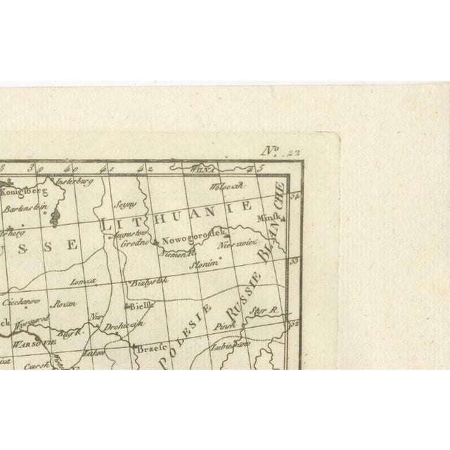 Antique German Enlightenment Map by Rigobert Bonne, 1780 For Sale - Image 5 of 12