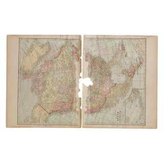 Cram's 1907 Map of North America For Sale
