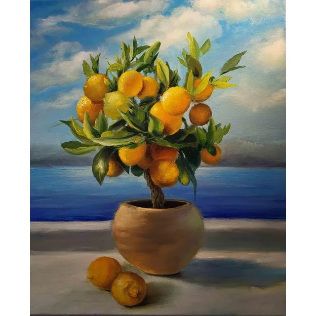 Original oil painting 'Greece', by Elena Mardshova, realized on canvas 60 x 50 cm. Excellent condition. This piece is...