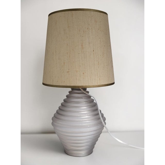 Satin Glass Lamp, France, 1930s For Sale - Image 4 of 9