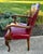 Carved Wood Library Chair Vintage English Regency Style 40s For Sale - Image 12 of 12