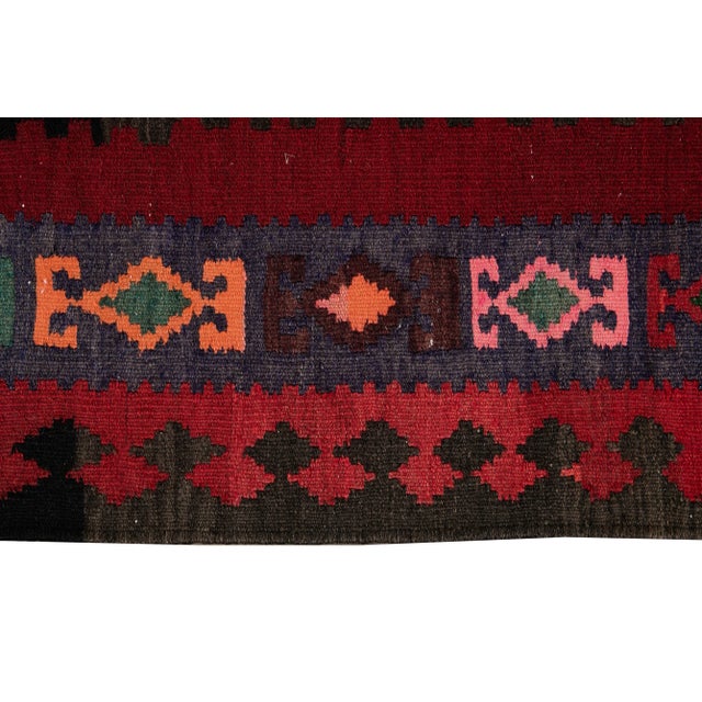 Mid-20th Century Vintage Kilim Rug 5' X 12' 10'' For Sale - Image 9 of 13