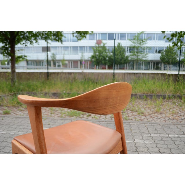 Wood Danish Model 49 Chair in Teak by Erik Kirkegaard for Høng Stolefabrik, 1950s For Sale - Image 7 of 16