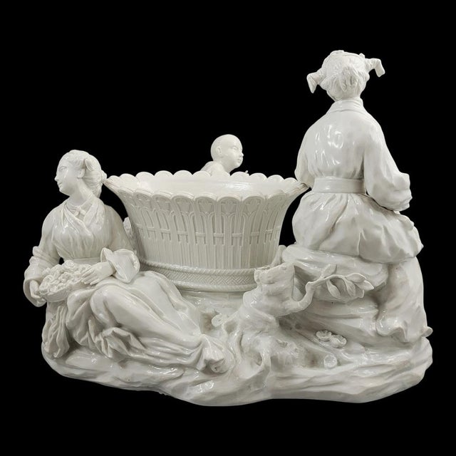 Ceramic Large French Soft-Paste Chinoiserie Figure Group, 1750s-1760s For Sale - Image 7 of 18