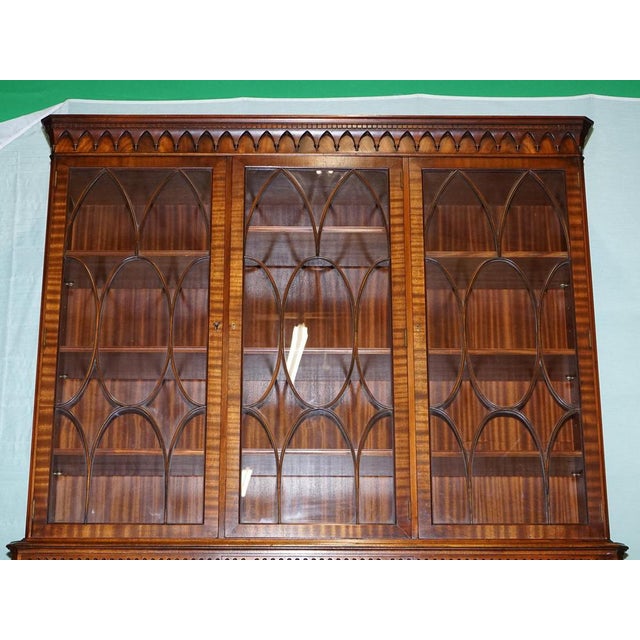 Vintage Hardwood Breakfront Display Bookcase from Bevan Funnell For Sale - Image 18 of 18