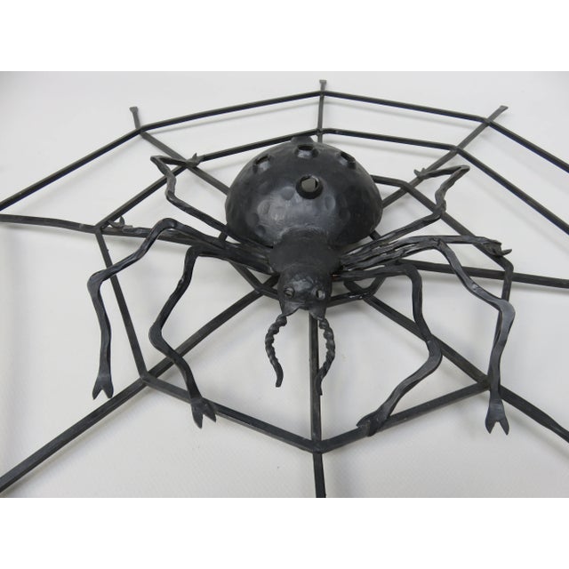 Black Iron Wall Decoration Spider, 1950s For Sale - Image 9 of 18