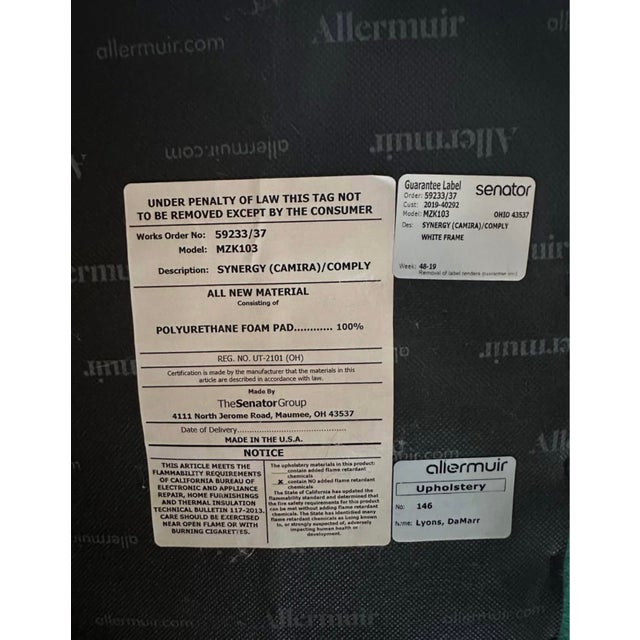 Allermuir Mozaik Low Stool Ottoman For Sale - Image 4 of 4