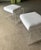 Pair of Lucite Waterfall Ottomans in the Style of Charles Hollis Jones For Sale - Image 4 of 7