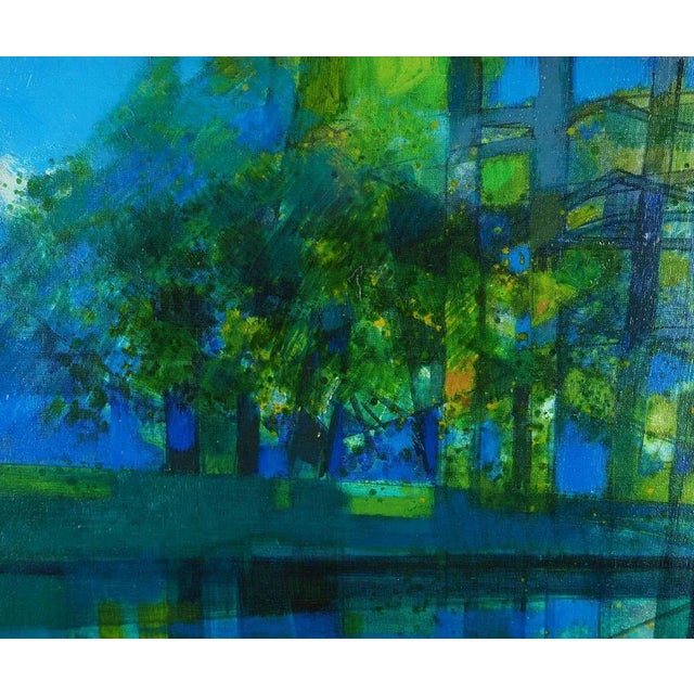 Modern Camille Hilaire, Normandy, Banks of the Eure, Oil on Canvas, Framed For Sale - Image 3 of 15