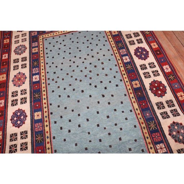 Antique Zabihi Collection Talish Blue Runner - 3'3" x 8' For Sale - Image 10 of 11