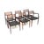An exceptional set of six Danish model 78 and 62 dining chairs by Niels Moller. They were made in Denmark by JL Moller...
