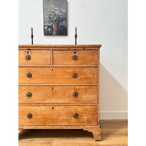 Victorian English Pine Chest of Drawers For Sale - Image 4 of 9