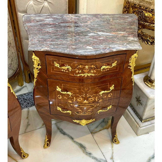 Add refined European elegance to your interior with this beautifully crafted French-style wooden nightstand, featuring a...