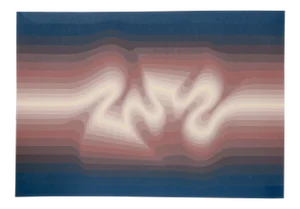 "Allegro" Op Art Serigraph by Roy Ahlgren