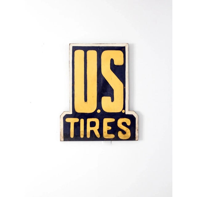 Vintage Us Tires Sign For Sale - Image 12 of 12