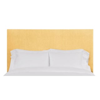 Hadley California King Headboard, Mustard Linen For Sale