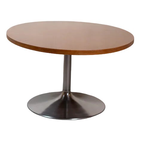 Vintage Coffee Table in Teak and Metal For Sale