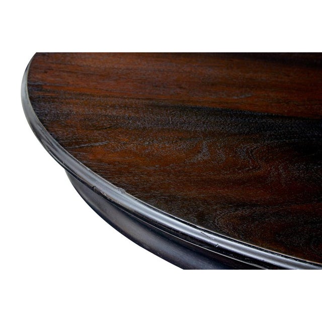19th Century Blackened Oval Center Table, 1890s For Sale - Image 9 of 10