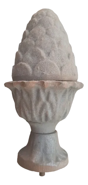 Large Cast Iron Pine Cone Post Head Architectural Ornament