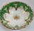 English Antique European Louis XV-Style Green Gilt Porcelain Serving Bowl For Sale - Image 3 of 9