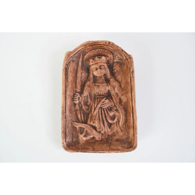 Made in Czechoslovakia with aged patina Interesting decoration Original condition.