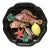C.1950 Large Majolica Platter Vallauris For Sale