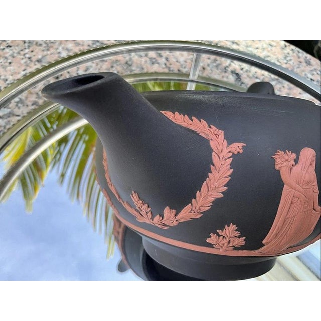 Ceramic Wedgwood Black Basalt and Terracotta Teapot, 1988 For Sale - Image 7 of 18