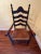 Wood Antique French Country Ladderback Chairs With Rush Seats, Pair, Late 19th Century For Sale - Image 7 of 11