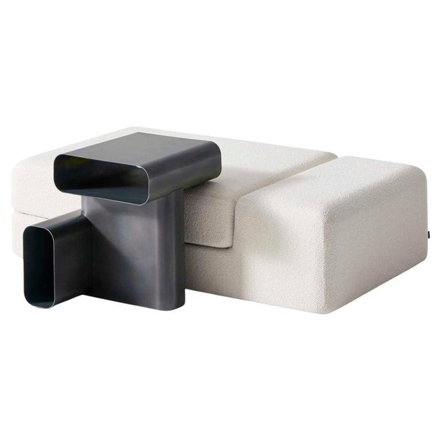 Soft Corners Side Table and Poufs by Linde Freya Tangelder for Cassina, Set of 2 For Sale - Image 14 of 14