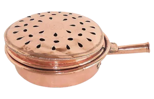 19th-C. French Copper Bed Warmer