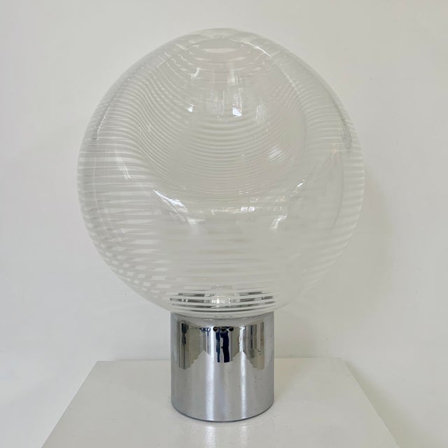 Vintage Corba Glass Table Lamp by Gino Vistosi for Vistosi, 1960s For Sale - Image 10 of 18