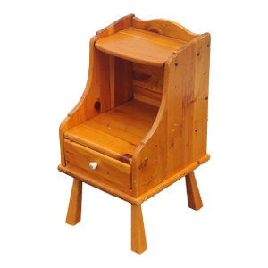 Vintage Ethan Allen Pine Old Tavern Chairside Table/Chest