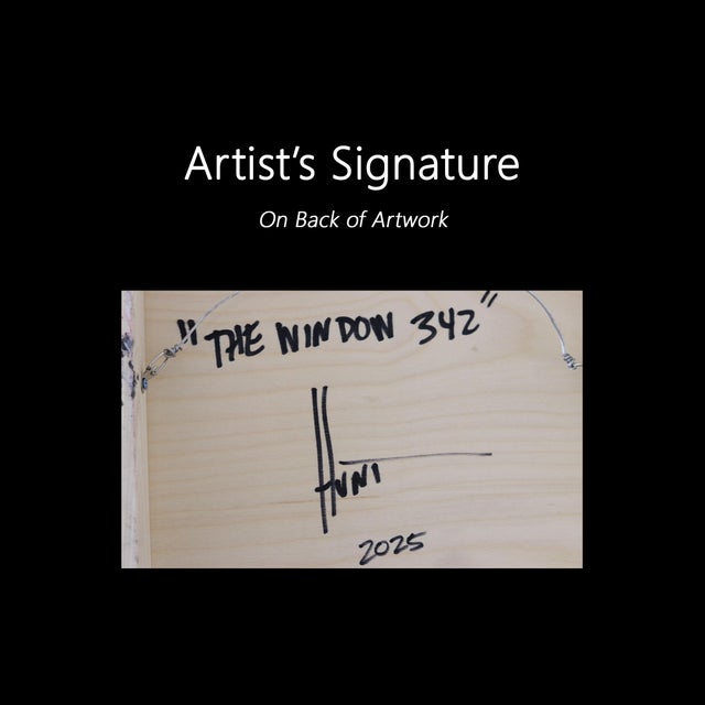 The Window 342 - Modern Resin Minimalist Blue Two Tone Color Field Abstract Original Artwork by Ricky Hunt For Sale - Image 9 of 9