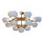 Centauri Due Chandelier in Gold Finish For Sale