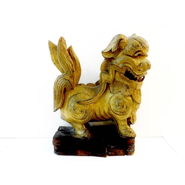 Antique Statue of Temple / Foo Dog Chairish