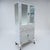 Shabby Chic Antique Steel Industrial Medical Dental Display Cabinet For Sale - Image 3 of 10