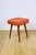 Vintage Square Orange Terracotta Stool For Sale - Image 6 of 8