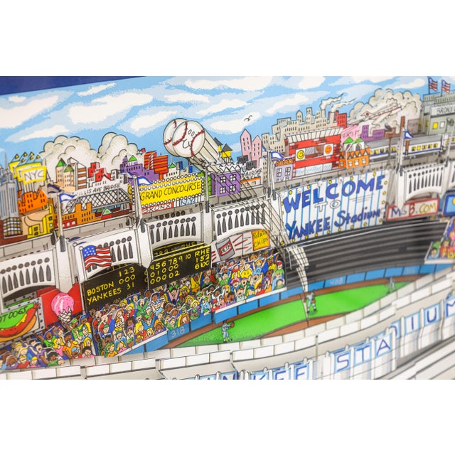 Pop Art Charles Fazzino in a Yankee State of Mind 2005 Signed Three-Dimensional Litho For Sale - Image 3 of 7